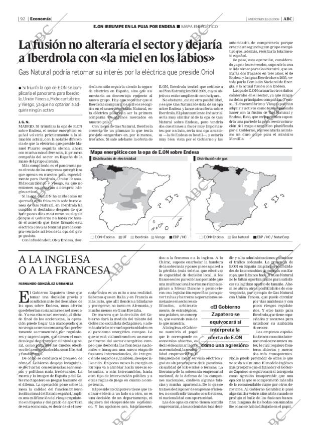 ABC MADRID 22-02-2006 página 92