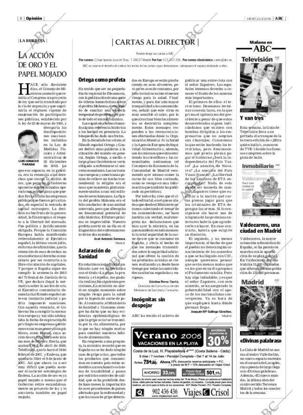 ABC MADRID 23-02-2006 página 8