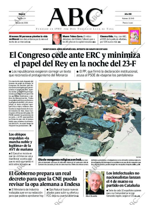 ABC MADRID 24-02-2006 página 1