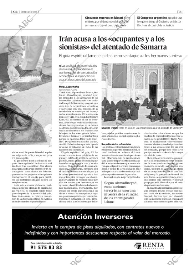ABC MADRID 24-02-2006 página 25