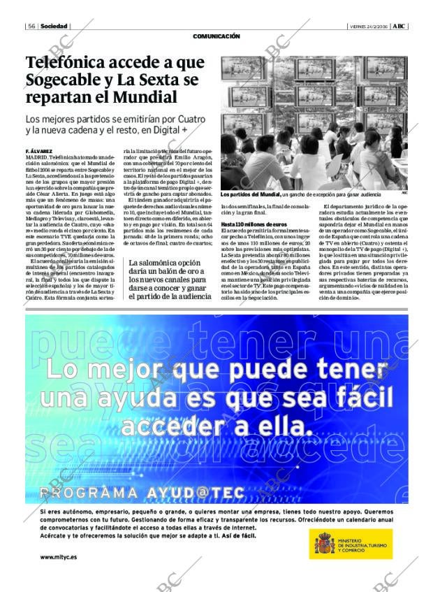 ABC MADRID 24-02-2006 página 56