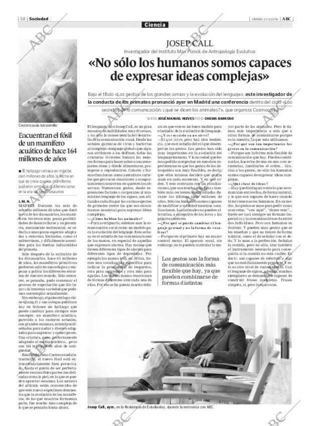 ABC MADRID 24-02-2006 página 58
