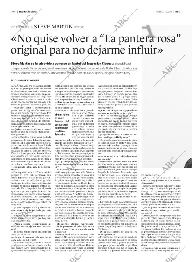 ABC MADRID 24-02-2006 página 64