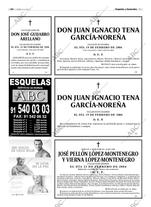 ABC MADRID 24-02-2006 página 85