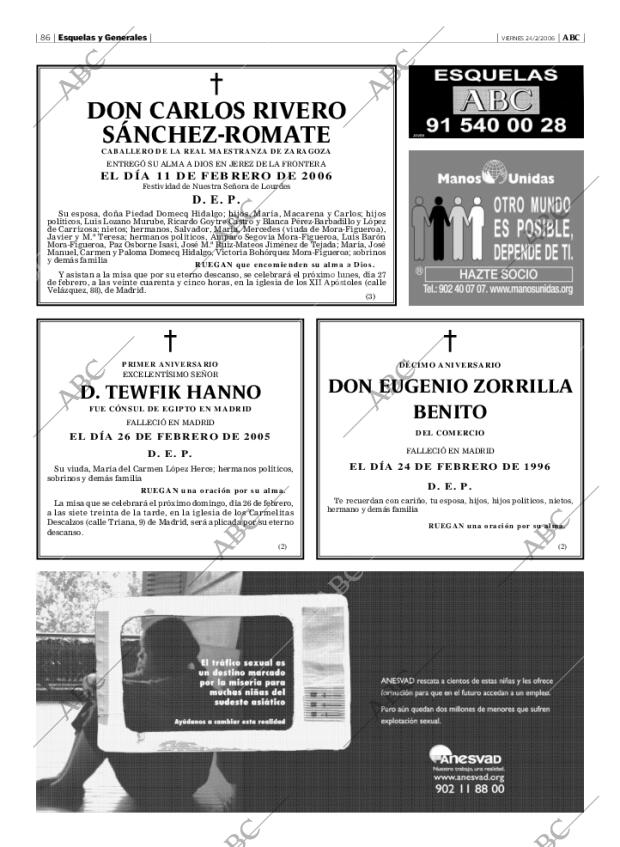 ABC MADRID 24-02-2006 página 86