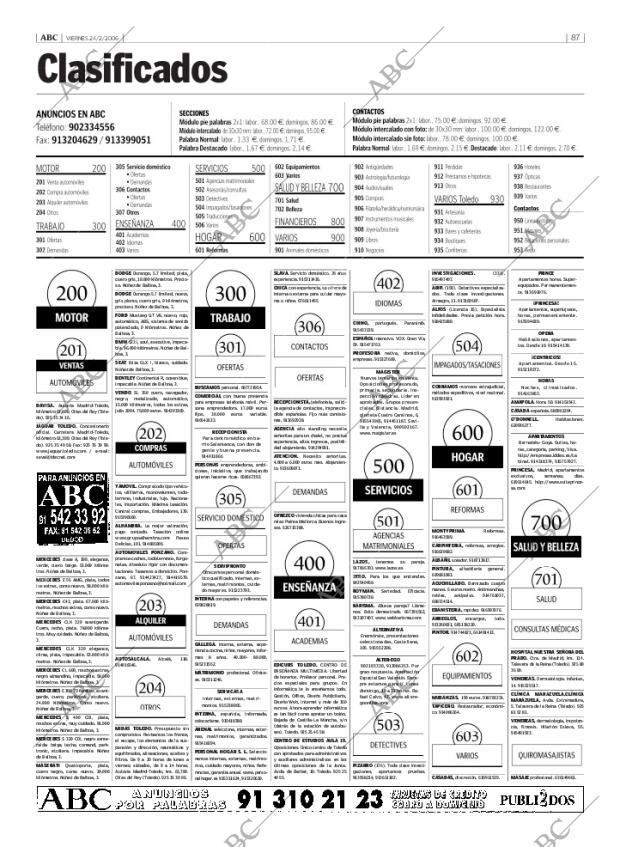 ABC MADRID 24-02-2006 página 87