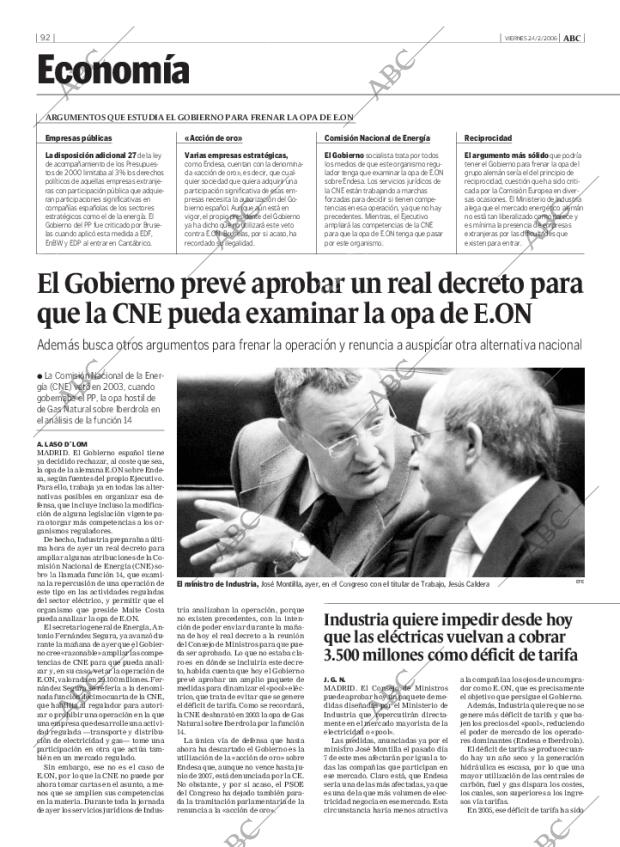 ABC MADRID 24-02-2006 página 92