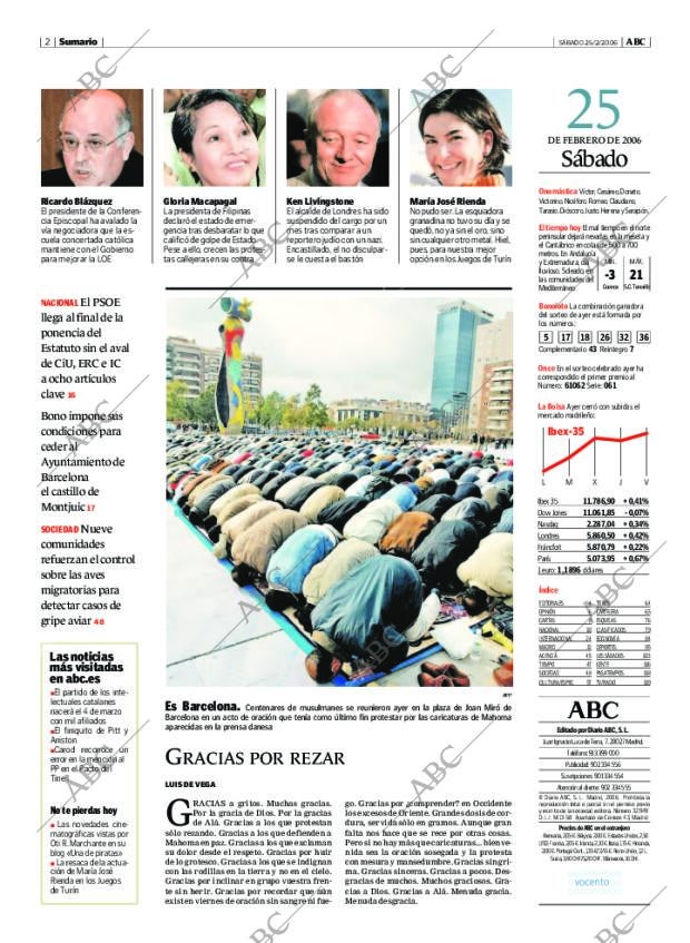 ABC MADRID 25-02-2006 página 2