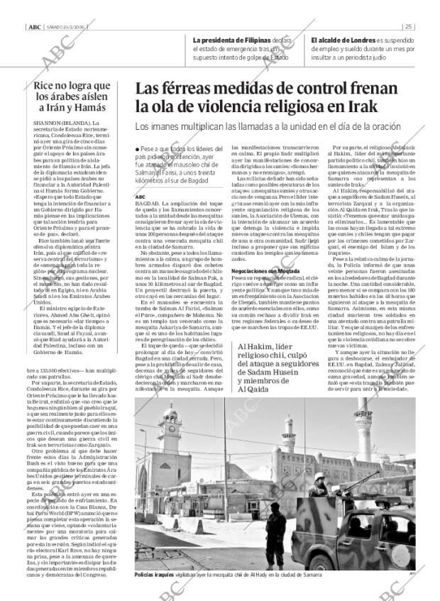 ABC MADRID 25-02-2006 página 25