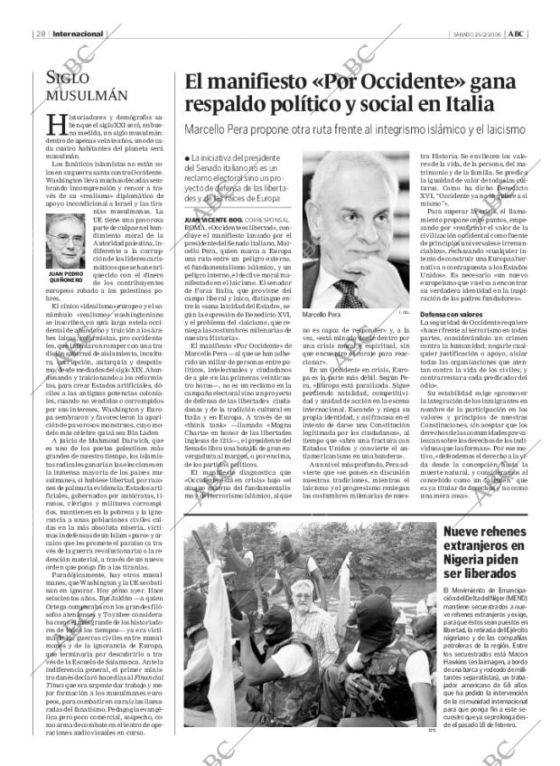 ABC MADRID 25-02-2006 página 28