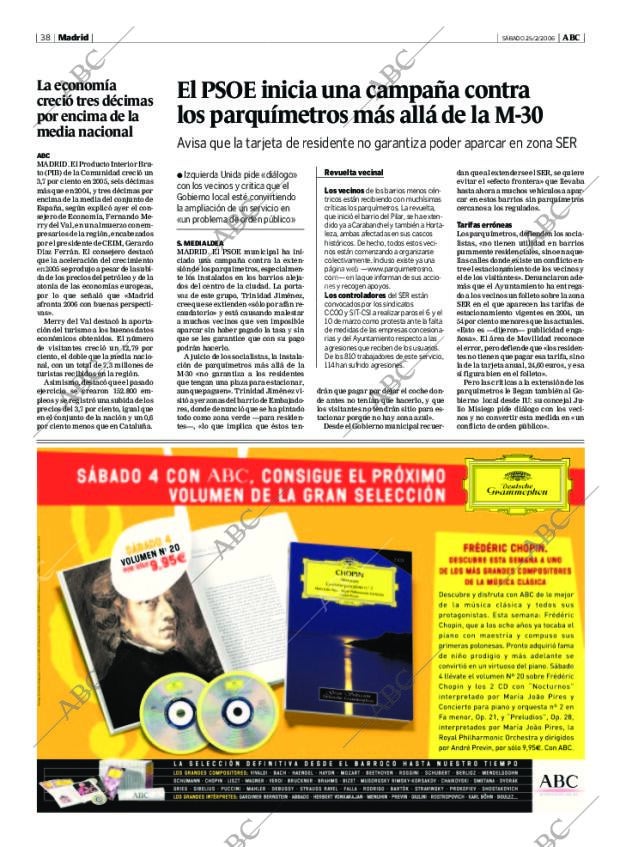 ABC MADRID 25-02-2006 página 38