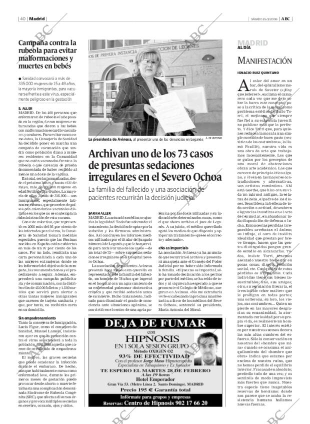 ABC MADRID 25-02-2006 página 40