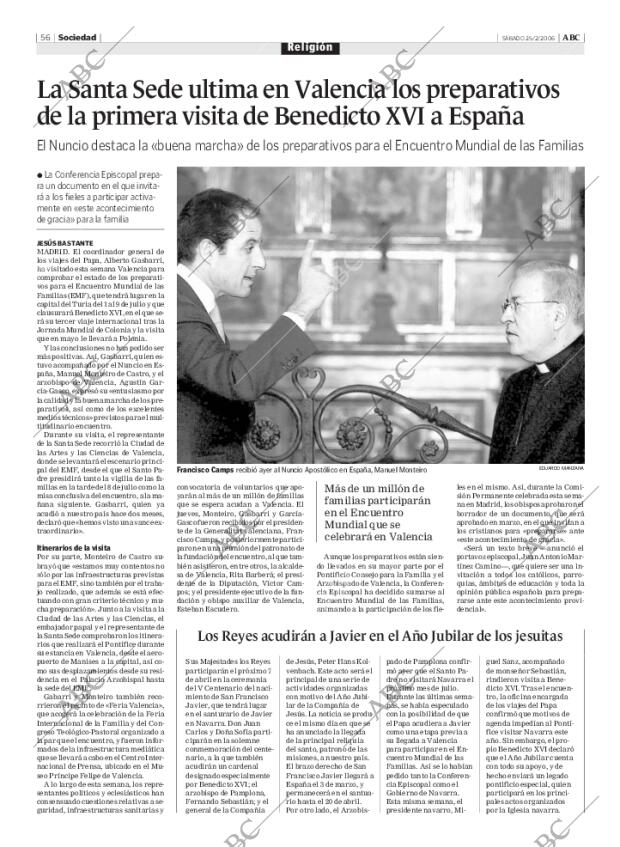 ABC MADRID 25-02-2006 página 56