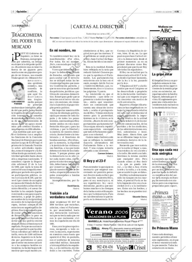 ABC MADRID 25-02-2006 página 8