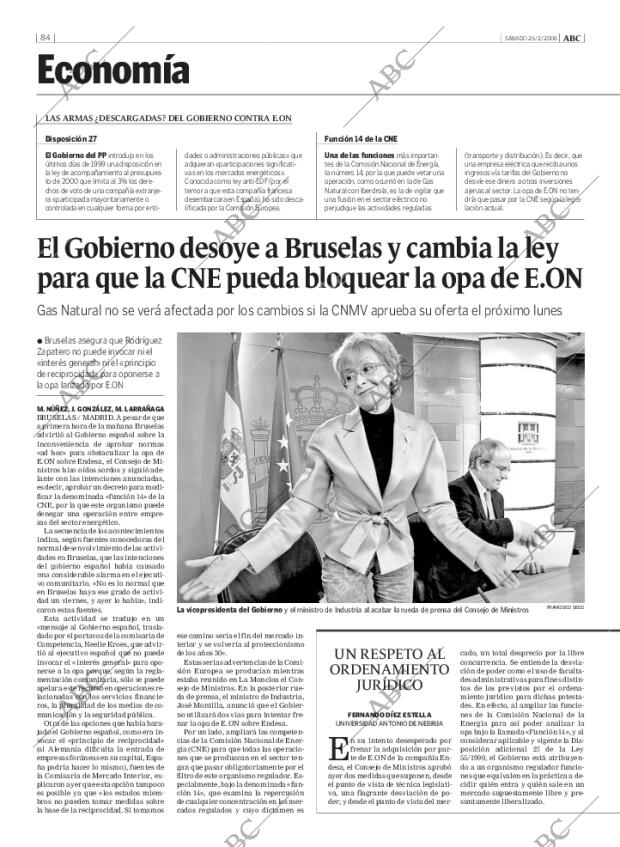 ABC MADRID 25-02-2006 página 84