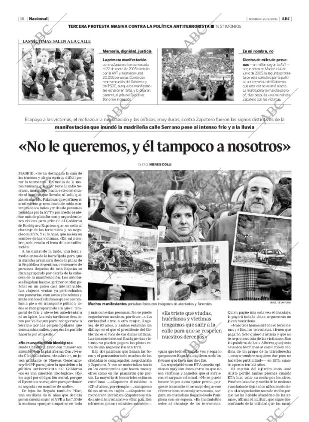 ABC MADRID 26-02-2006 página 16