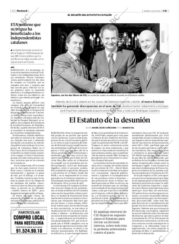 ABC MADRID 26-02-2006 página 20