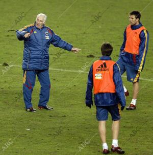 Entrenamiento de la selección española