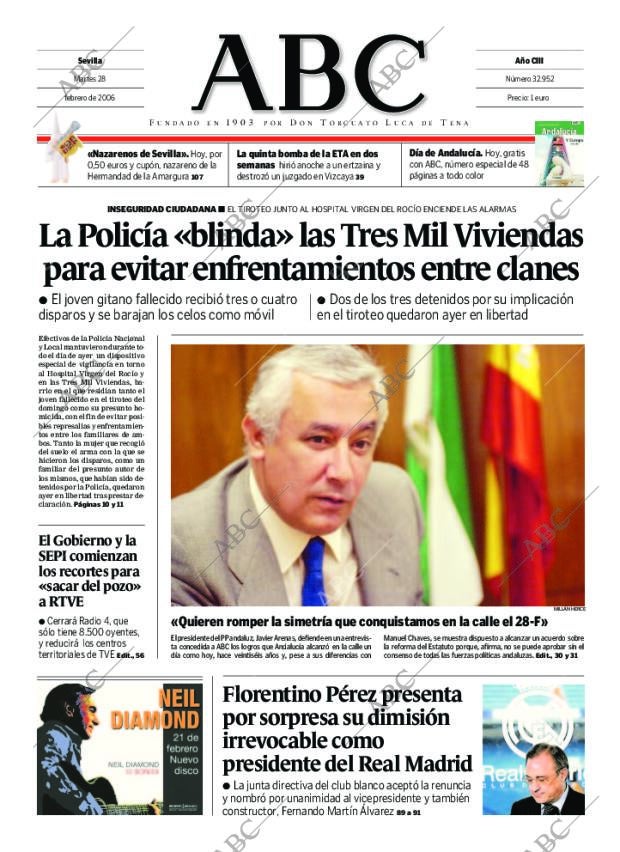 ABC SEVILLA 28-02-2006 página 1