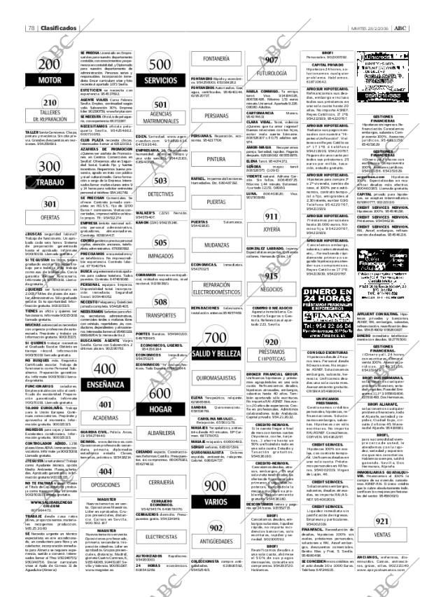 ABC SEVILLA 28-02-2006 página 78