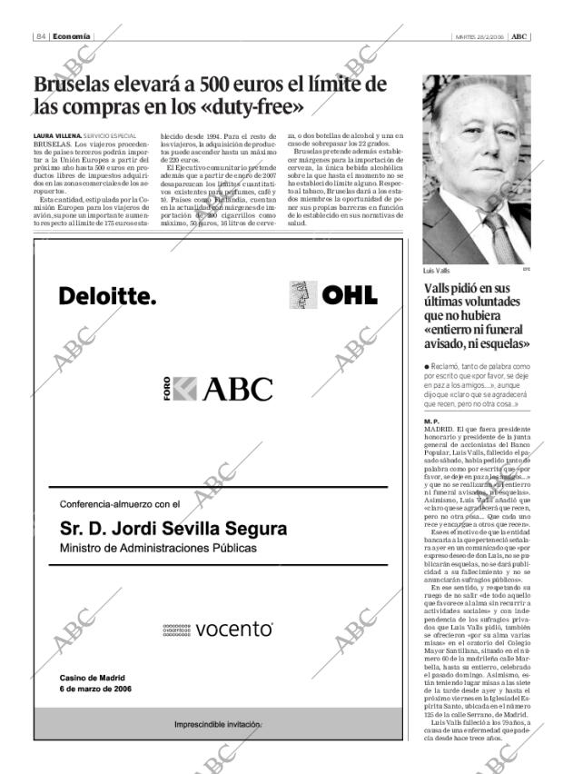 ABC SEVILLA 28-02-2006 página 84