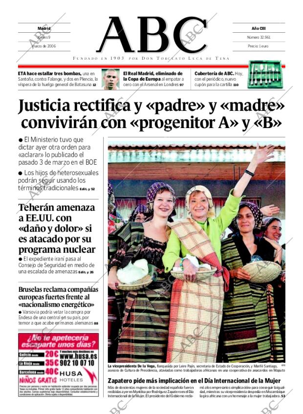 ABC MADRID 09-03-2006 página 1