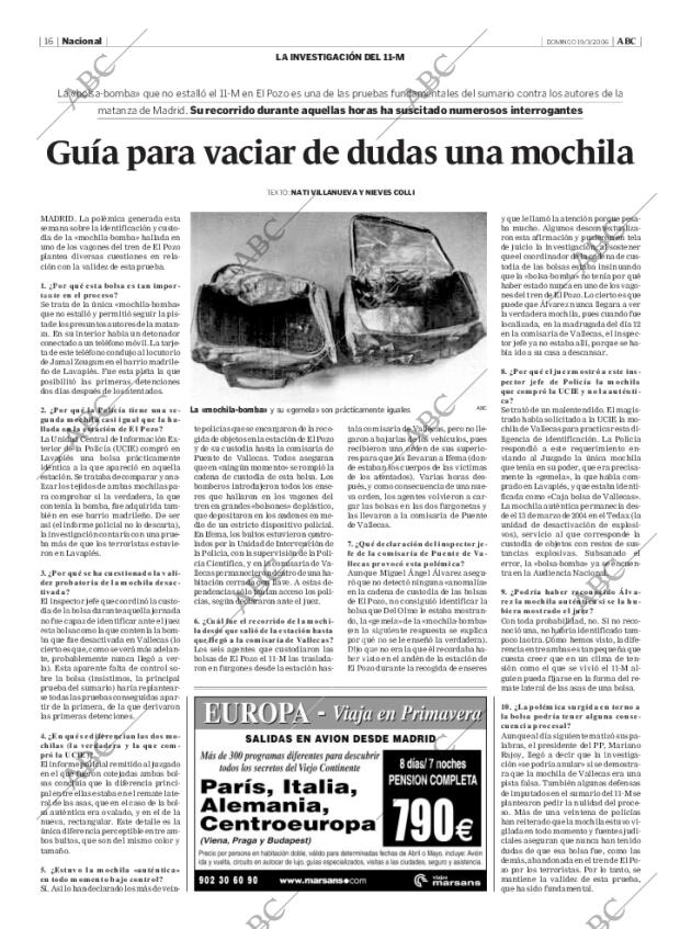 ABC MADRID 19-03-2006 página 16
