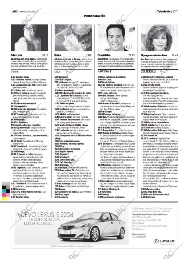 ABC MADRID 21-03-2006 página 107