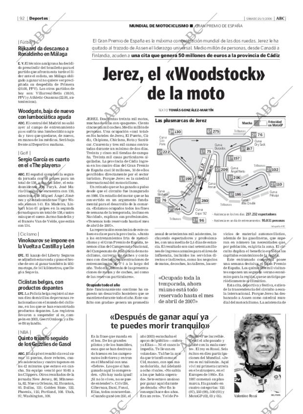 ABC MADRID 25-03-2006 página 92