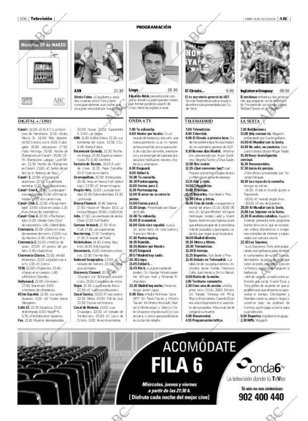 ABC MADRID 29-03-2006 página 106