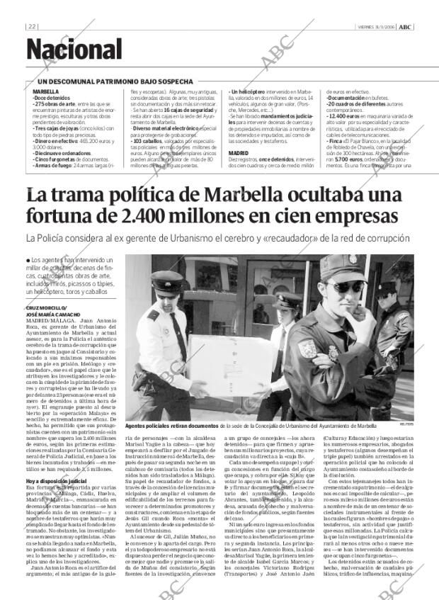 ABC MADRID 31-03-2006 página 22