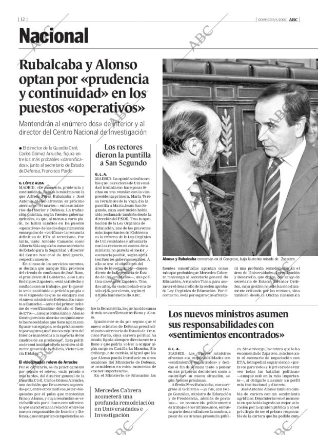 ABC MADRID 09-04-2006 página 12