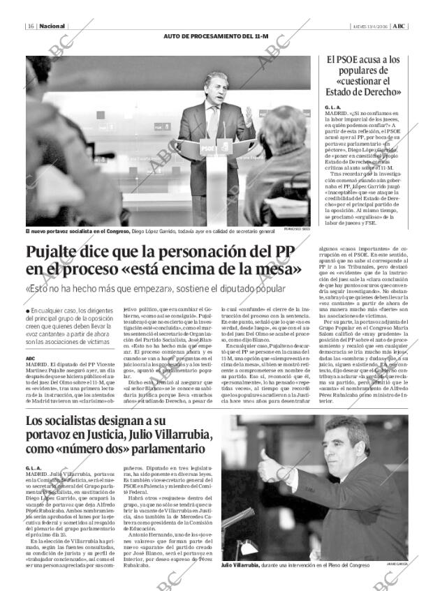 ABC MADRID 13-04-2006 página 16