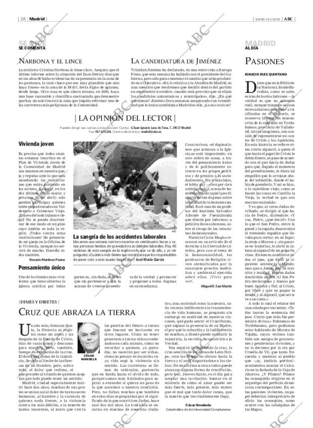 ABC MADRID 13-04-2006 página 38
