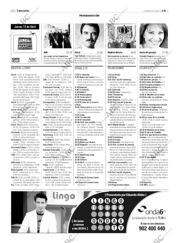 ABC MADRID 13-04-2006 página 90