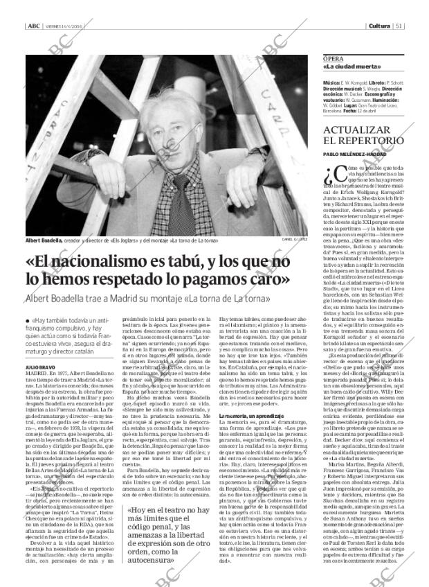 ABC MADRID 14-04-2006 página 51