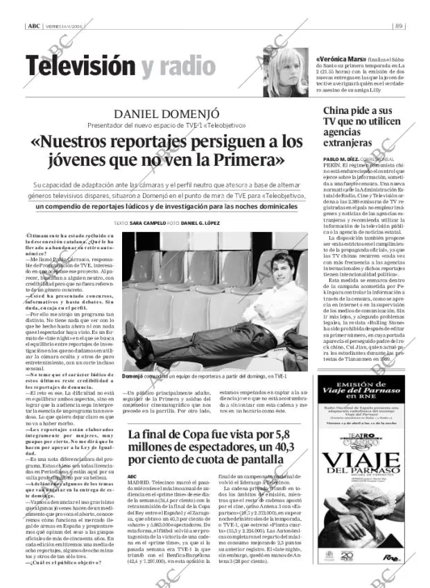 ABC MADRID 14-04-2006 página 89