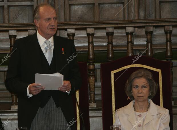 Entrega del premio Cervantes al escritor Mexico- Sergio Pitol