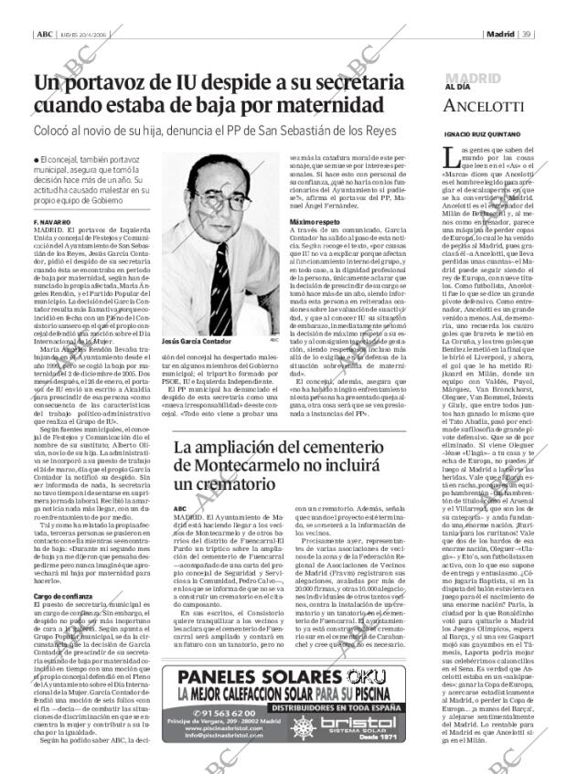 ABC MADRID 20-04-2006 página 39