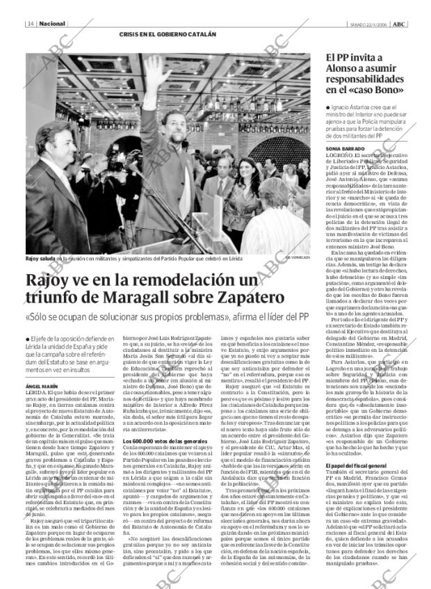 ABC MADRID 22-04-2006 página 14