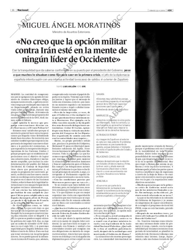 ABC MADRID 22-04-2006 página 16