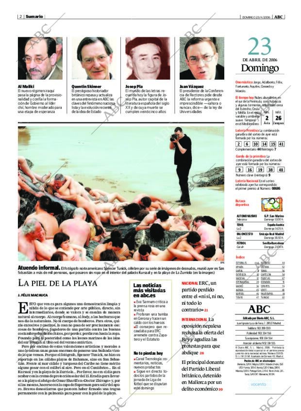 ABC MADRID 23-04-2006 página 2