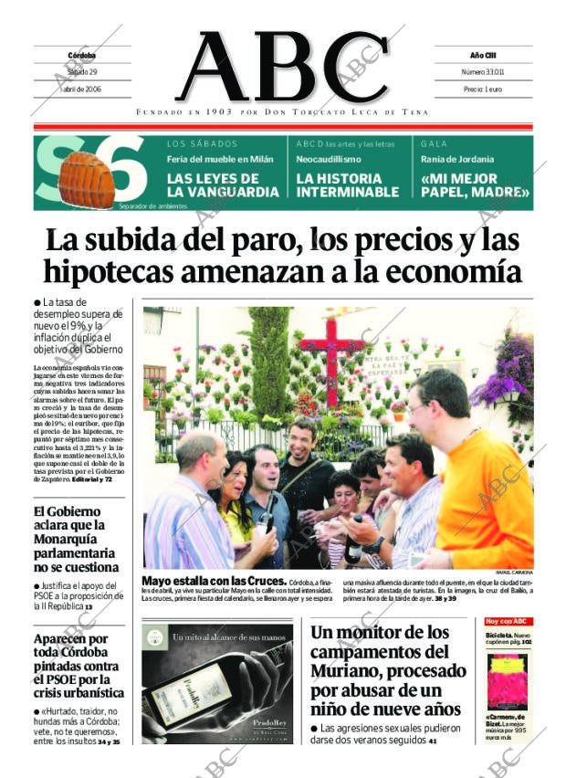 ABC CORDOBA 29-04-2006 página 1