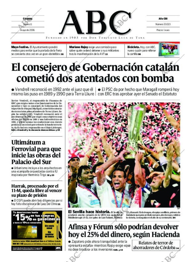 ABC CORDOBA 11-05-2006 página 1