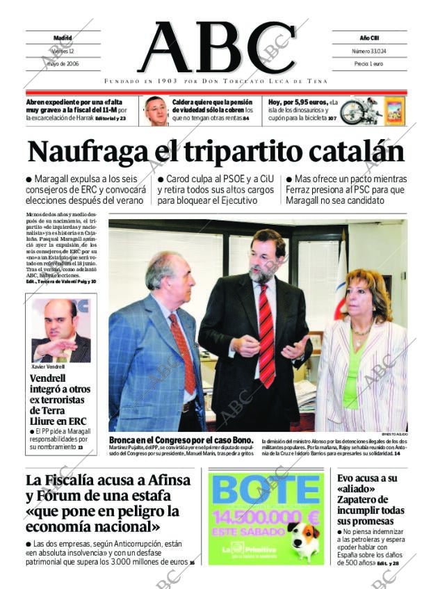 ABC MADRID 12-05-2006 página 1