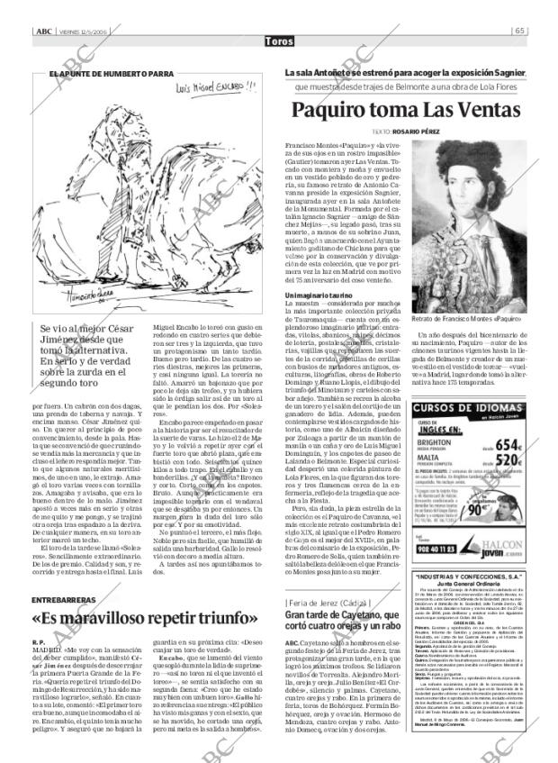ABC MADRID 12-05-2006 página 65