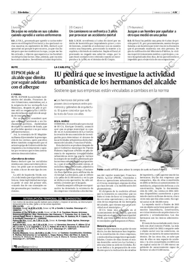 ABC CORDOBA 13-05-2006 página 38