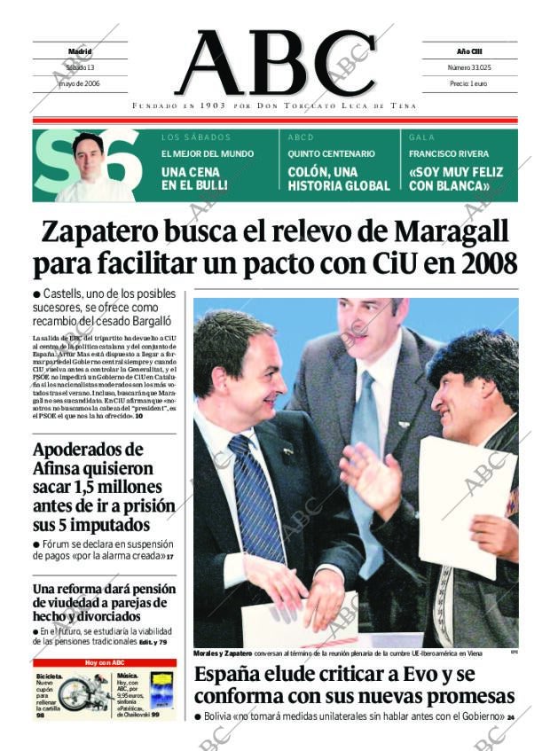 ABC MADRID 13-05-2006 página 1