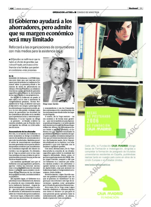 ABC MADRID 13-05-2006 página 19