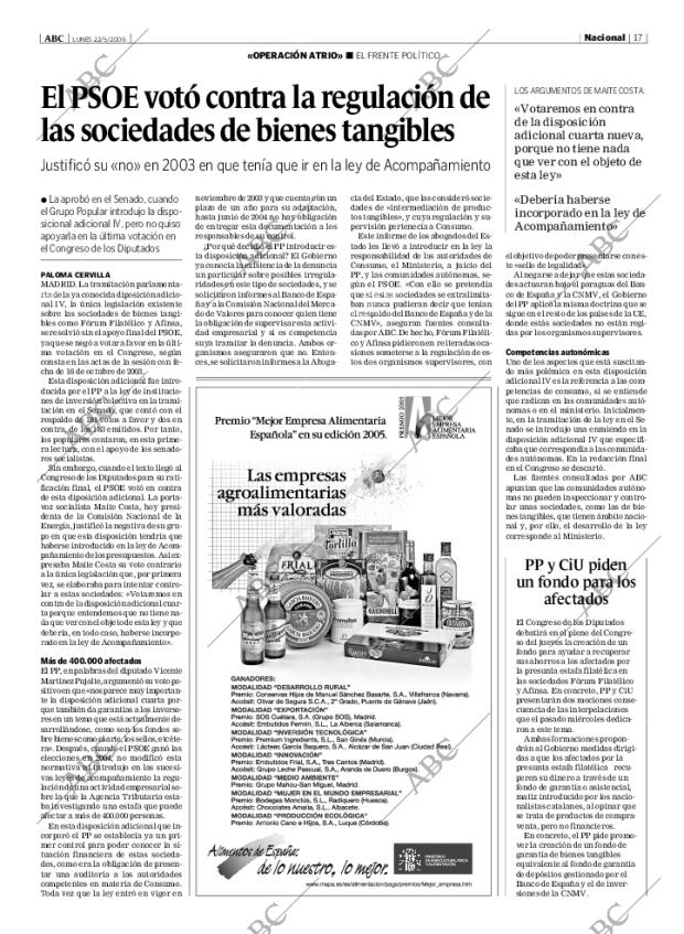 ABC MADRID 22-05-2006 página 17